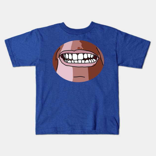 Mouth of the Artist in Flesh Tones Face Kids T-Shirt by ellenhenryart